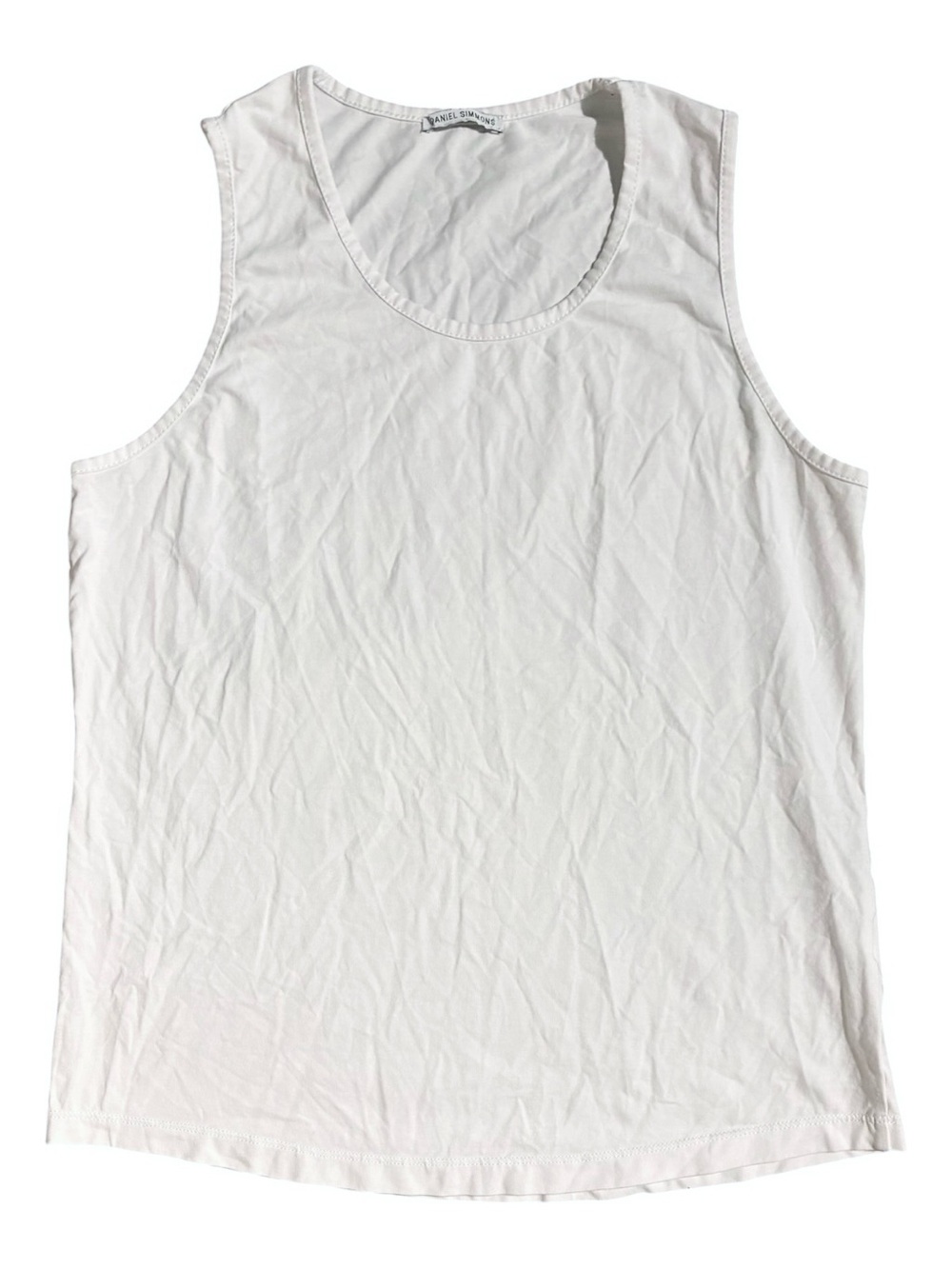 Daniel Simmons White Cotton Tank
